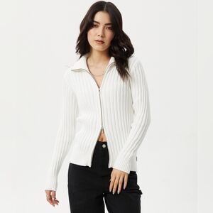 Afends Women's Vision Organic Cotton Knit Zip-Through Cardigan - Size S